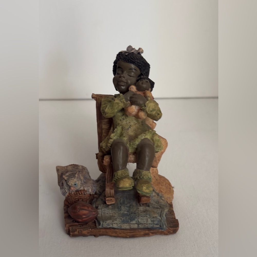 Charming Brown and Green Figurine